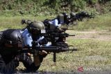Kopaska-Paskal TLDM latihan menembak di Kinabalu, Malaysia