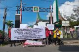 Mahasiswa Orasi terkait dugaan penyelewengan di Baznas Bukittinggi