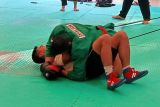 Atlet sambo PON Sumsel berlatih teknik kuncian