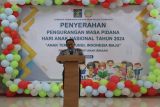 34 anak binaan LPKA Tomohon  dapat pengurangan masa pidana HAN 2024