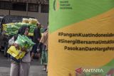 Warga membawa beras medium saat Gerakan Pangan Murah di Parakannyasag, Kota Tasikmalaya, Jawa Barat, Selasa (13/8/2024). Pemerintah Kota Tasikmalaya menggelar operasi pasar murah di empat kecamatan dalam upaya menstabilkan pasokan harga pangan guna membantu masyarakat mendapatkan barang kebutuhan pokok dengan harga terjangkau. ANTARA FOTO/Adeng Bustomi/agr