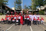 Puluhan  siswa difabel upacara bendera bersama paskibraka di Semarang