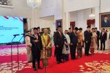 Presiden Jokowi melantik Supratman Andi Atgas sebagai Menkumham