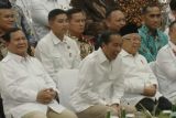 Presiden Jokowi tersenyum hingga tertawa lepas pada Apel Kader Gerindra