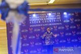 Menteri ATR/BPN Agus Harimurti Yudhoyono memberikan kata sambutan saat pembukaan Pameran Kebudayaan Masyarkat Tanah Ulayat di Trans Hotel,  Bandung, Jawa Barat, Rabu (4/9/2024). Pameran yang digelar oleh Kementerian ATR/BPN tersebut diikuti berbagai masyarakat adat tanah ulayat yang ada di Indonesia serta ditujukan untuk memperkenalkan keanekaragaman budaya kepada masyarakat luas. ANTARA FOTO/Raisan Al Farisi/agr