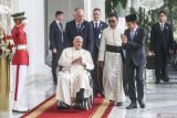 Presiden Jokowi tiba di Stadion Madya GBK temui Paus