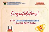 Lima tim mahasiswa Unhas lolos seleksi KMI Expo 2024