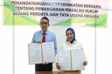 DPRD Sulbar dan Kejati menandatangani MoU penanganan masalah hukum