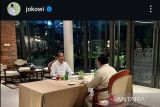 Presiden Jokowi dan Prabowo santap malam dan diskusi dua jam lebih