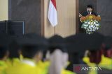 Menteri Desa dan Pembangunan Daerah Tertinggal Yandri Susanto menyampaikan kuliah umum di Universitas Sulta Ageng Tirtayasa (Untirta), Kabupaten Serang, Banten, Minggu (17/11/2024). Dalam Kuliah umum yang bertajuk 