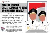 Pemkot Padang Sosialisasikan Pilkada bagi Pemilih Pemula