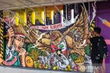 Kantor Kejari Boyolali meriah oleh mural anti korupsi