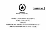 Prabowo teken UU perubahan nomenklatur jabatan Daerah Khusus Jakarta