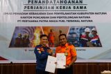 Basarnas Natuna kerja sama dengan Disdamkar dan Pertamina