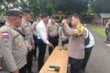 Kapolres Mabar cek senpi dinas cegah penyalahgunaan