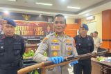Polda-Sulteng sita lima senpi dan 18 bom rakitan selama 2024