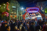 Pasar malam Imlek di Padang