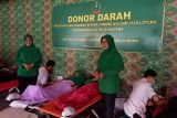 Para istri TNI di Lombok Tengah gelar donor darah