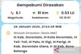 Gempa magnitudo 6,1 guncang Parigi Moutong