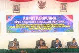 DPRD Mentawai sahkan bupati dan wakil bupati terpilih