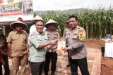 PT Vale salurkan 500 kg bibit jagung kepada Polsek Malili dukung ketahanan pangan