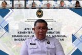Kemenko Kumham Imipas gelar apel virtual perdana