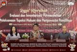 KPU Sulut evaluasi  tupoksi hukum dan pengawasan pemilihan