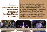 Sembilan event pariwisata unggulan Sumbar masuk KEN 2025