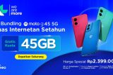 XL Axiata dan Motorola luncurkan bundling Moto G45 5G