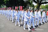 Para kepala daerah mengikuti kirab pelantikan secara serentak oleh Presiden Prabowo Subianto di Istana Merdeka, Jakarta, Kamis (20/2/2025). ANTARA/HO-Setda Kotabaru