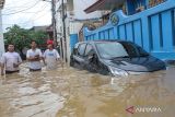Ketinggian luapan Kali Ciliwung di Jaksel dan Jaktim berangsur surut