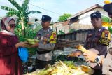 Polsek Belakangpadang-Batam panen jagung hasil program ketahanan pangan