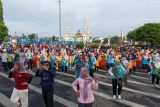 Ribuan siswa TK dan SD Kota Tegal  ikuti senam bersama