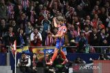 Striker Atletico Madrid Sorloth sarangkan empat gol ke gawang Real Sociedad