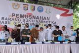 BNNP Lampung musnahkan barang bukti narkoba jenis sabu-sabu seberat 14,9 kilogram