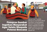 Pemprov Sumbar ingatkan masyarakat agar selalu waspada potensi bencana