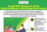Progul BPJS Kesehatan Gratis sudah dinikmati 14.000 warga Kota Padang