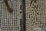 Perajin menjemur kue satu di rumah industri Ipa Jaya, Kasemen, Kota Serang, Banten, Rabu (21/5/2025). Menteri Perdagangan Budi Santoso mencatat nilai ekspor produk usaha mikro, kecil, dan menengah (UMKM) mencapai 57,61 juta dolar AS pada periode Januari-April 2025 yang dicapai melalui program penjajakan bisnis (business matching) milik Kemendag yang dilaksanakan secara daring oleh perwakilan perdagangan Indonesia di 33 negara serta terdiri dari 46 kantor Atase Perdagangan dan Indonesian Trade Promotion Center (ITPC). ANTARA FOTO/Angga Budhiyanto/gp
