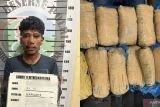 Pembawa 17 paket ganja diringkus saat kendarai motor tanpa nomor polisi