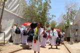 Jamaah haji Indonesia padati Arafah di tengah cuaca panas