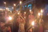 Pawai obor anak-anak meriahkan malam takbiran di Tanjungpinang
