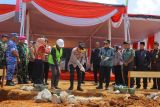 Kapolda Lampung lakukan groundbreaking pembangunan gudang ketahanan pangan