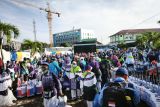 Kloter pertama jamaah haji Lampung tiba