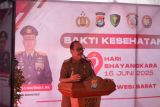 Polda Sulbar berikan pelayanan kesehatan gratis kepada 3.462 warga