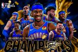 Kalahkan Indiana Pacers 4-3, Oklahoma City Thunder raih gelar juara NBA pertama