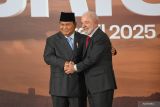 Prabowo disambut Presiden Lula saat hadiri KTT BRICS