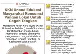 KKN Unand edukasi masyarakat konsumsi pangan lokal untuk cegah tengkes