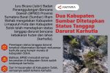 Dua kabupaten Sumbar ditetapkan status tanggap darurat karhutla