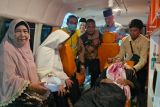 Satu orang haji Lampung telah kembali ke Tanah Air setelah dirawat sebulan
