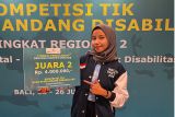 Mahasiswi Bisnis Digital UMPR juara 2 kompetisi TIK penyandang disabilitas